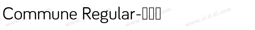 Commune Regular字体转换